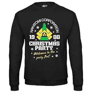 Nakatomi Chrismtas Party 1988 Die Hard – Heren Kerst Nieuwigheid Kersttrui M Zwart