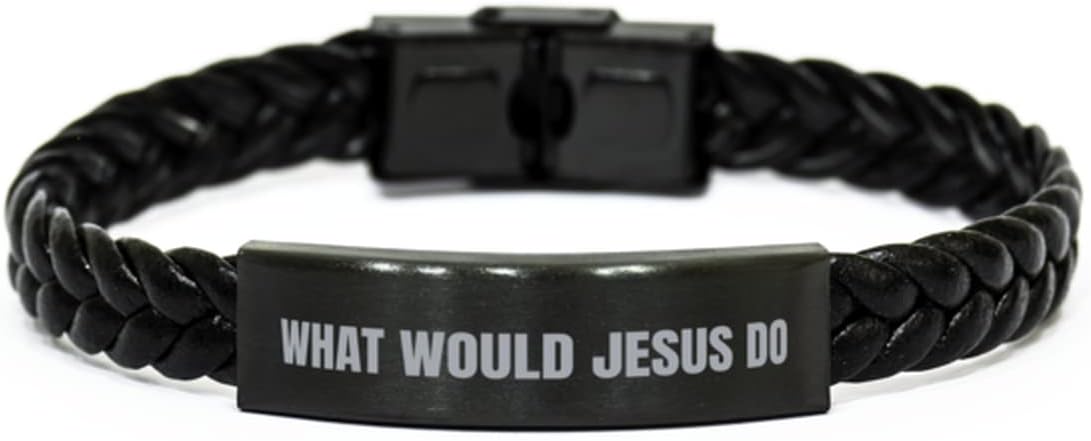 What Would Jesus Do Bracelet WWJD Jewelry Christian for Men W.W.J.D Bracelet