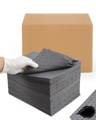 16"x18" Oil Absorbent Pads 200 Pack | Heavy &amp; Fast Absorb