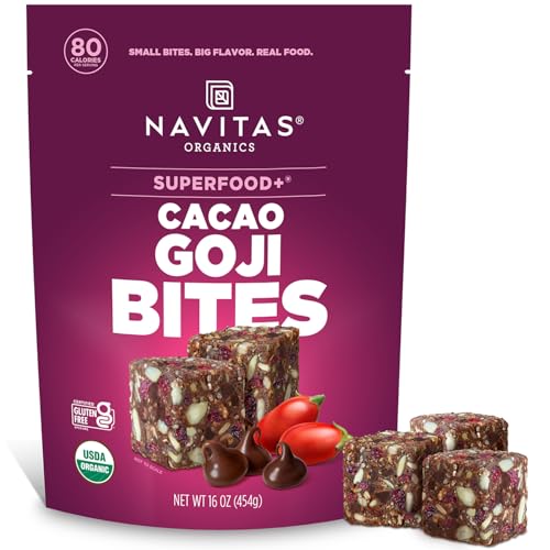 ★Navitas Organics Superfood Power Cacao Goji Bites, 16oz