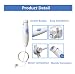 YanBan Manija plástica estándar de la higiene oral de para Waterpik WP-100...