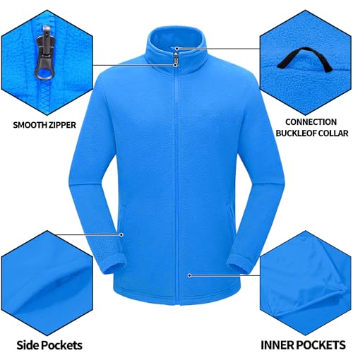 Image of Mens Winter Skiing Jacket 3 in 1 Waterproof Warm Snow Fleece Lining Coat Hooded Windproof Jacket S-6XL