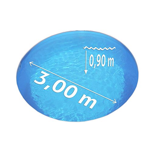 POOL Total Innenhülle Rundpool Ø 3,00 x 0,90 m überlappend | Stärke 0,40mm blau