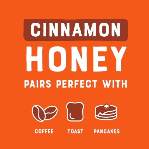 Image of Nate's Cinnamon Honey - 12 oz Squeeze Bottle | Made with 100% Pure Honey and Cinnamon - Perfect for Breakfast, Coffee, Toast, and Pancakes