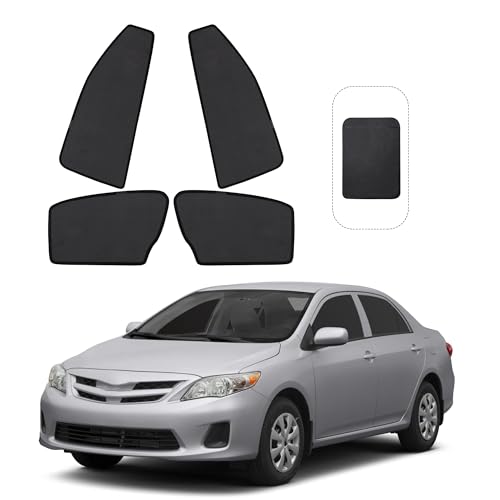 Fannyc Front Side Half Window Shade Foldable Custom Fit for Toyota Corolla 2009-2013 Car Window Shades for Side Window Sun Shade UV Protection Heat Insulation for Camping Sleeping 4PCS by Fannyc - Used condition - US$39.19