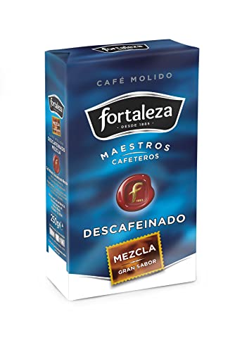 Café Fortaleza - Café Molido Descafeinado Mezcla, Pack 250g x 8 - Total 2 Kg