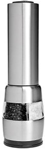 Molino eléctrico de sal y pimienta de lujo con combinación de acero inoxidable