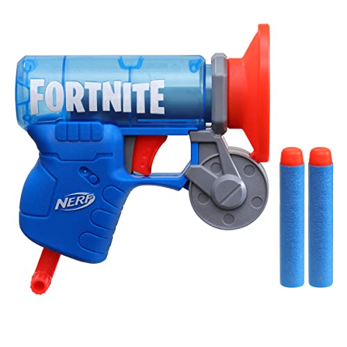 Nerf Fortnite MicroShots Micro Grappler - Mini Lanzador de Dardos para Disparar Dardos, diseño de Equipo Fortnite Grappler, Incluye 2 Dardos Oficiales Nerf Elite