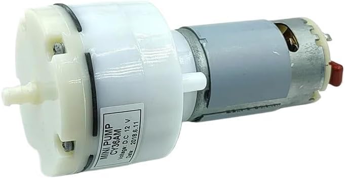 CY36AM DC12V 10L/M -60KPa Large Flow Mini 555 Motor Vacuum Air Pump Negative Pressure Suction Diaphragm Pump DIY Packer Inflator(A)