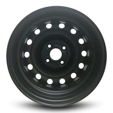 For 2003-2005 Saturn Ion 14 Inch Black Painted Steel Rim - Oe Direct Replacement - Road Ready Car Wheel #TOP1