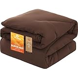 VK Living 掛け布団 シンサレート シングル 冬 羽毛より暖かい 【SUPER HOT】 洗える 2.1kg あったか 24時間持続制菌消臭 オールシーズン ほこりが出にくい 体にフィット 150x210 ブラウン