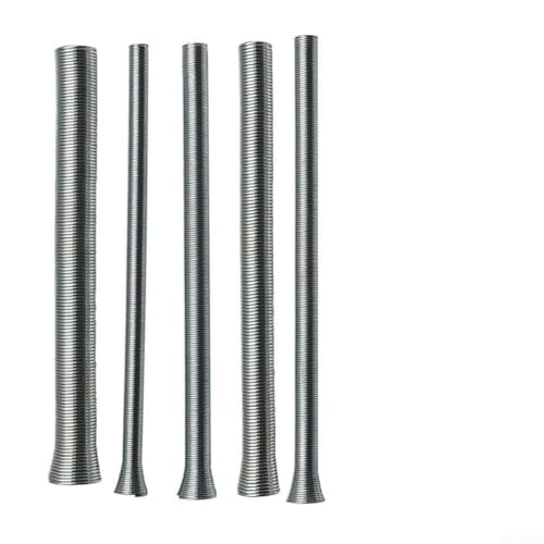 Juego De 5 Resortes Dobladores De Tubos De Cobre Para Aire Acondicionado Y Hvac, 1 4 Pulgadas, 5 16 Pulgadas, 3 8 Pulgadas, 1 2 Pulgadas, 5 8 Pulgadas, Kit De Herramientas De Doblado De Tubos