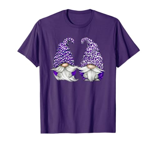 Aesthetic Lilac Gnomes For Awareness Lavender Purple Gnome Camiseta