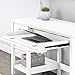 Bush Furniture Broadview Computer Desk with Shelves, Pure White (BDD154WH-03)