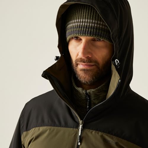 Chaqueta impermeable hombre Regatta Thornridge con aislamiento térmico y capucha ajustable 7