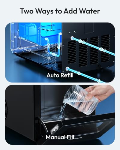 Image of EUHOMY 2.4 inch Ice Ball Maker Countertop, 3Pcs Ready in 40Mins, 108Pcs /Day, Self-Cleaning Sphere Ice Maker Machine with Crystal Clear Ice, Round Ice Cube Maker for Whiskey & Bourbon