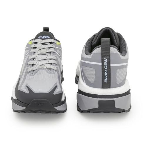 Image of Red Tape Men's Sneakers Off White Olive Mesh TPU Round Toe Lace-Up