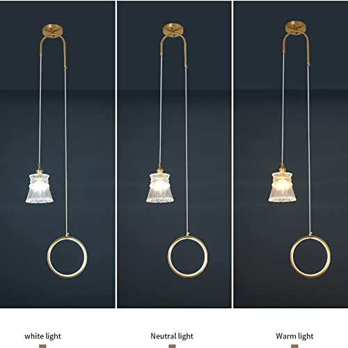 Suspension LED avec intensité variable et hauteur ajustable pour salle à manger