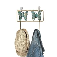 Coat Hanger - Wall Mounted Towel Hook, Organizer Rack | Iron Butterfly Hook Towel Holder, Wall Coat Hanger Bedroom Decor, Heavy Duty Wall Coat Hook, Wall Decor Towel Rack for Robe Towel Hat