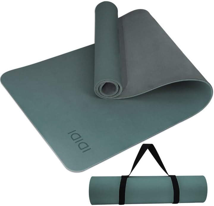 Yoga Mat with Strap,Non-Skid Workout Mat,8mm Thick Yoga Mat,POE Yoga Mats for Women Men Kids,Exercise Mat with Easy-Cinch,72"x24"x0.32 (183x61x0.8cm)