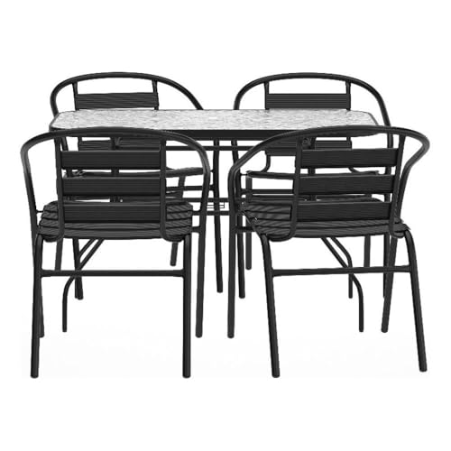 Flash Furniture Lila 5-Piece Outdoor Set