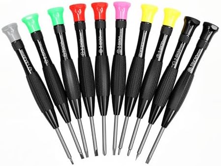 11 Psc Precision Screwdriver Set Mini Torx Flathead Cross Screw D...