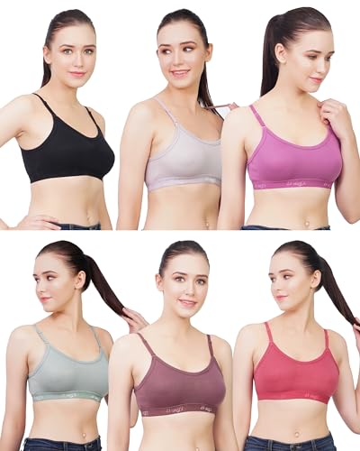 Image of Medium Impact Sports Bra for Women | Daily Use | Non-Wired | Non-Padded | Seamless Bra | Full Coverage | Suitable for Gym,Yoga,Workout