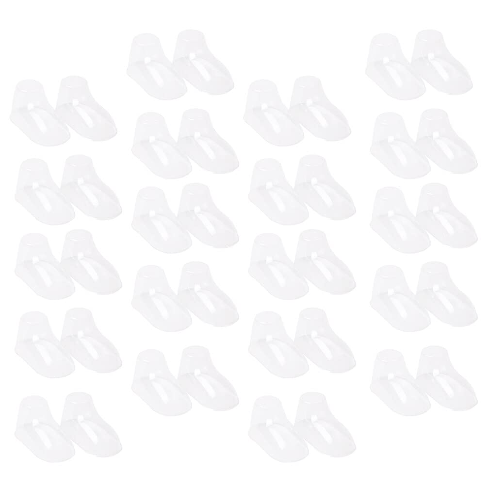 IMIKEYA 100pcs Plastic Foot Mold Shoe Tree Socks Filler Shoes Display Holder Baby Feet Booties Stands Display Shoe Trees Plastic Toddler Feet Molds Baby Shoes Display Stands