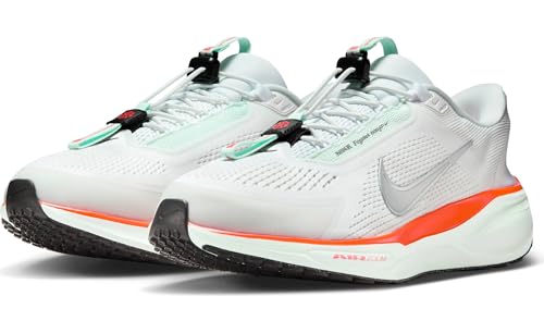 Nike Pegasus EasyOn Men's Road Running Shoes (White/Bright Crimson/Barely Green/Metallic Silver)2