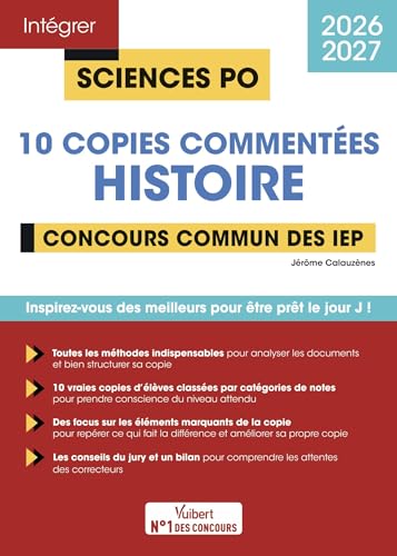 livre Histoire 2026-2027 : 10 copies commentées: Pour mieux comprendre les attendus de l’épreuve
