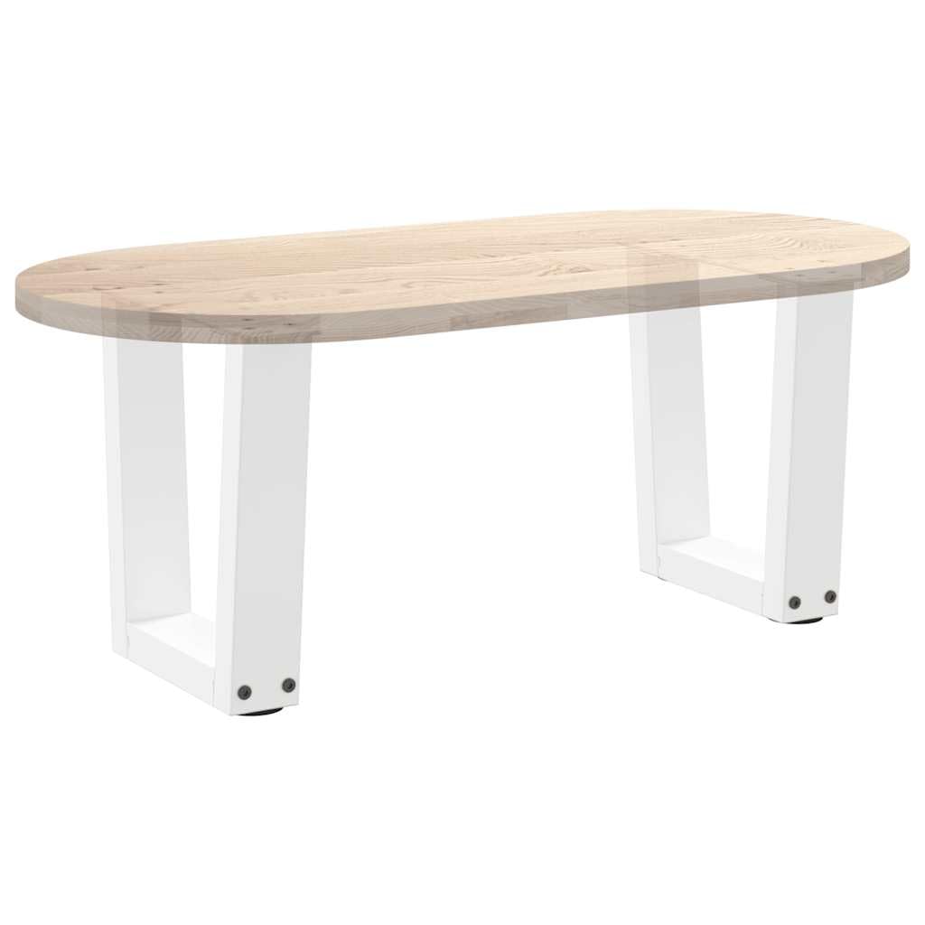 V-Shape Coffee Table Legs 2 Pack White 40x(30-31,3) cm Steel