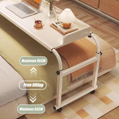 Table de lit avec roulettes en chêne extensible et réglable - 5