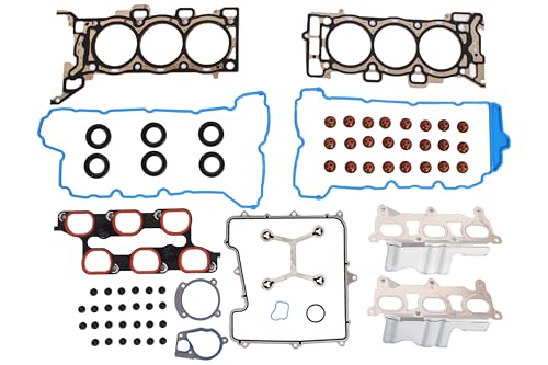 Image of AUCERAMIC HS26376PT-5 MLS Cylinder Head Gasket Set Fit 2009-2016 for Chevrolet Traverse GMC Acadia Buick Enclave Saturn Outlook 3.6L V6 Replace# HGS3210 HS54661G