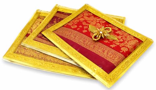 Image of RAAHII 5 Piece wedding gifting Transparent single saree cover with zip, Fancy suit packing plastic covers for sadi, clothes bags, kurti for wardrobe storage organizer (With Flower)