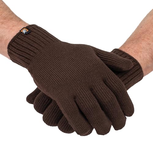 Evolution Knitwear Wool Knit Gloves - Made in the USA - Super Soft Merino Wool - X-Large - Harvest...