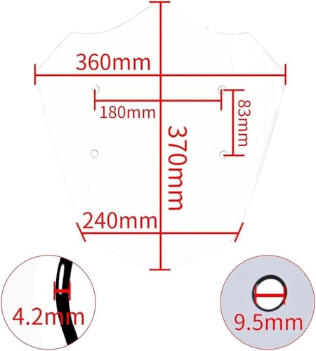 Pare-Brise de Moto Rocket 3 R 2020-2023 Saut-de-Vent Fumé