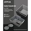 Jowua Center Console Organizer & Coasters & Armrest Organize Set for Tesla Model S Plaid, Model X Plaid, Washable Silicone, dust-Proof