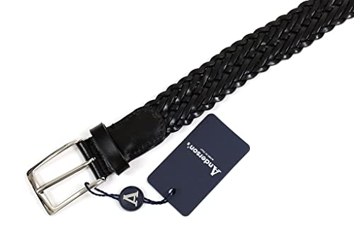 Anderson's (アンダーソンズ) レザーメッシュベルト 30mm ブラック (0509 N1・¥22,770) 追加カット 2