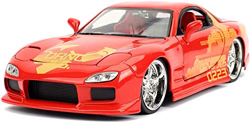 Jada Toys Fast & Furious 1:24 Orange JLS Mazda RX-7 miniatura 1