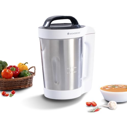 Wonderchef - 63152446 Automatic Soup Maker 800-Watt (White and Steel) Wonderchef - 63152446 Automatic Soup Maker 800-Watt (White and Steel)