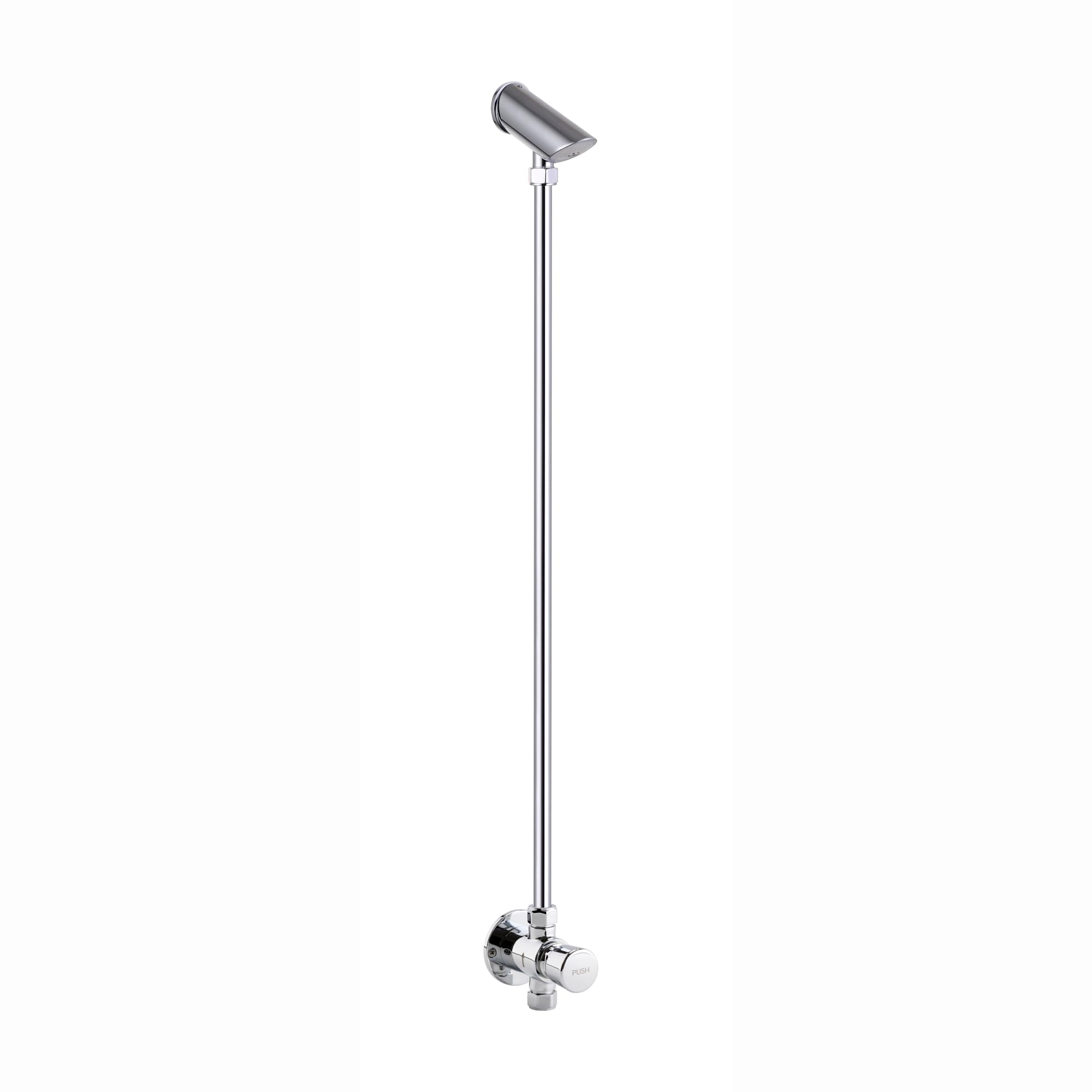 Enki Exposed Vision, Bt4023kit, Chrome, Self-Closing Delay Action Shower Set, Time Adjustable, Non-Concussive Shower Valve Tap Anti Vandal Shower Head, Push Button Bathroom Shower Valve, 1 Year Guarantee