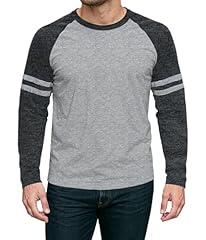 Heather Grey & Charcoal Baseball Tee