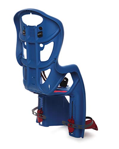 Bellelli Child Bike Seat, Kids Bike Seat Carrier, Child Seat For Bikes, Pepe, Clamp With Rack Mount, Blue, Made In Italy #TOP1