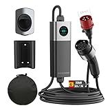 FOXMOD EV Cargador Portátil AC 22 kW 32 A Trifásico CEE 5 Pines Plug and Play Compatible Universalmente