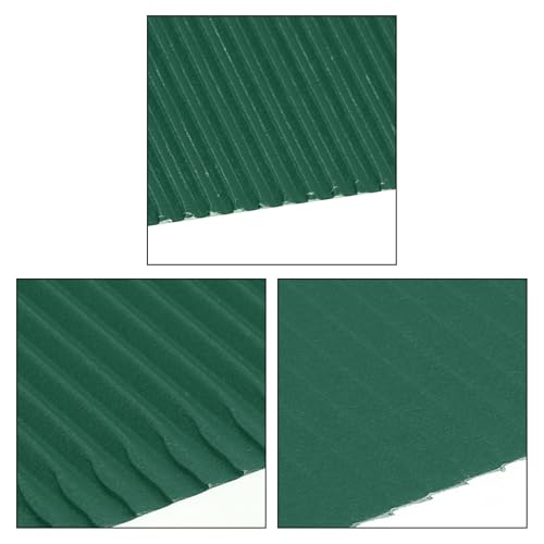 Image of uxcell 10pcs Corrugated Cardboard Paper Sheets,Army Green,14 inch x 10inch,for Craft and DIY Projects