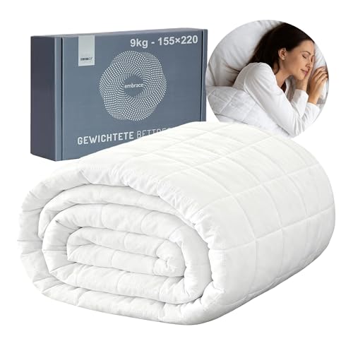 Degrees of Comfort Gewichtsdecke 155x220cm 9kg, Anti Stress...