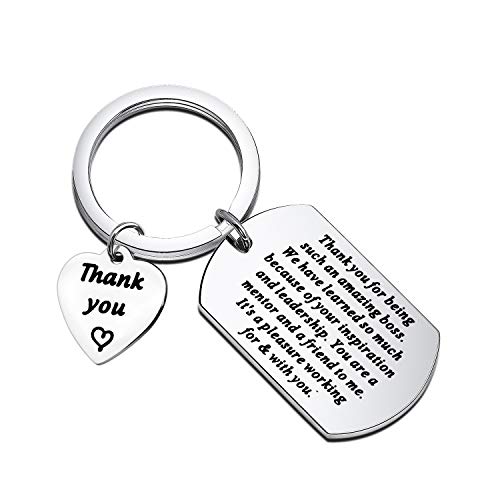 CYTING Boss Gift Thank You for Being Such an Amazing Boss Keychain Boss