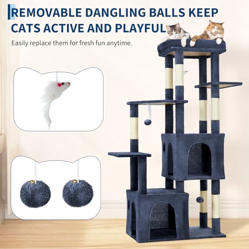 Árbol para Gatos Grande Multi-Niveles con Rascador y Condos miniatura 5