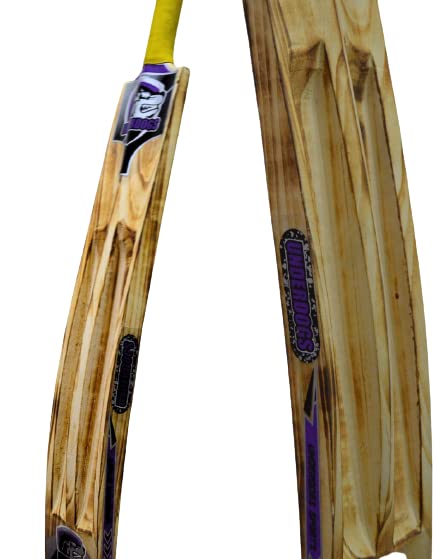 UNDERDOGS Bigger Meaner Better Wooden Gully Star Bat (Burnt Brown) (Full Size)