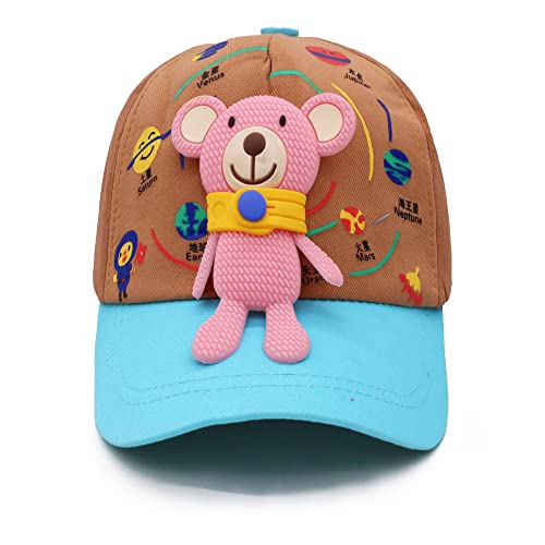 Image of VRITRAZ Unisex Kids Baseball Cap | Soft Cotton Adjustable Sun Hat for Boys & Girls | Casual Outdoor Summer Wear (4-12 Year)